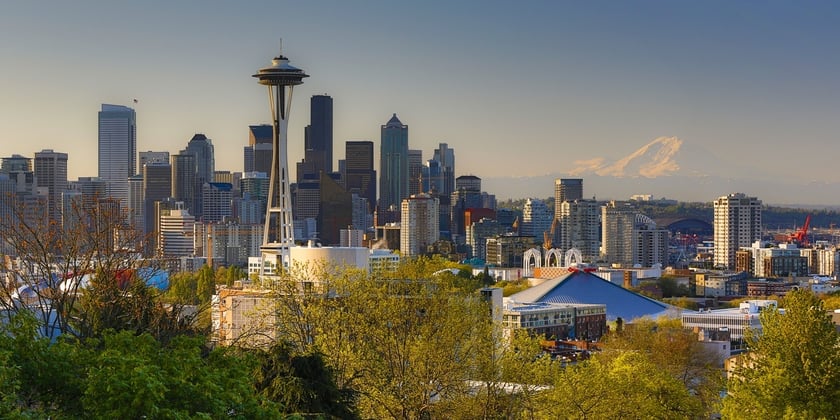 Mt. Rainier And The Space Needle