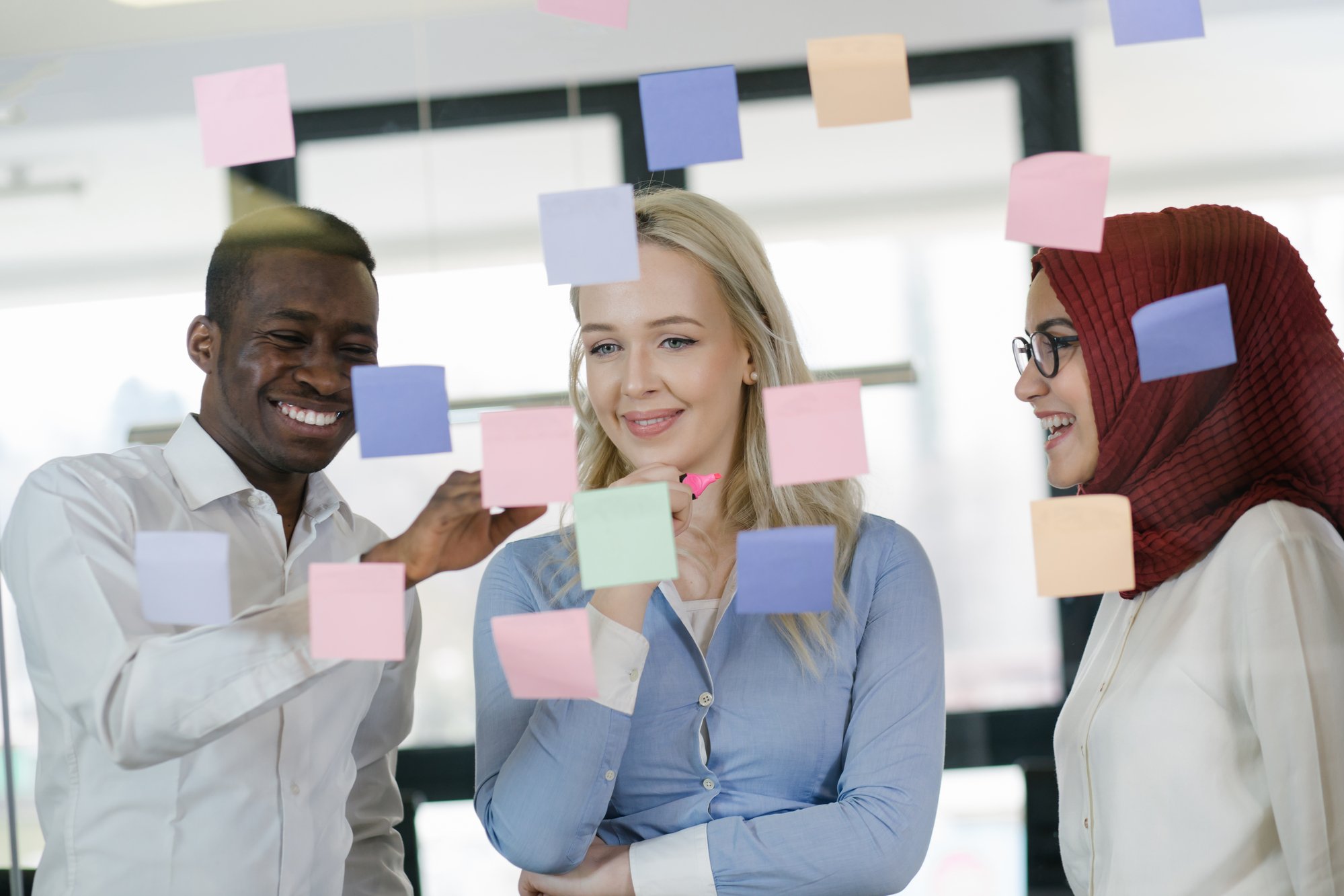 Creative start-up business people
