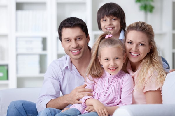 A family in a home, property managers help raise the rent while retaining tenants concept. 