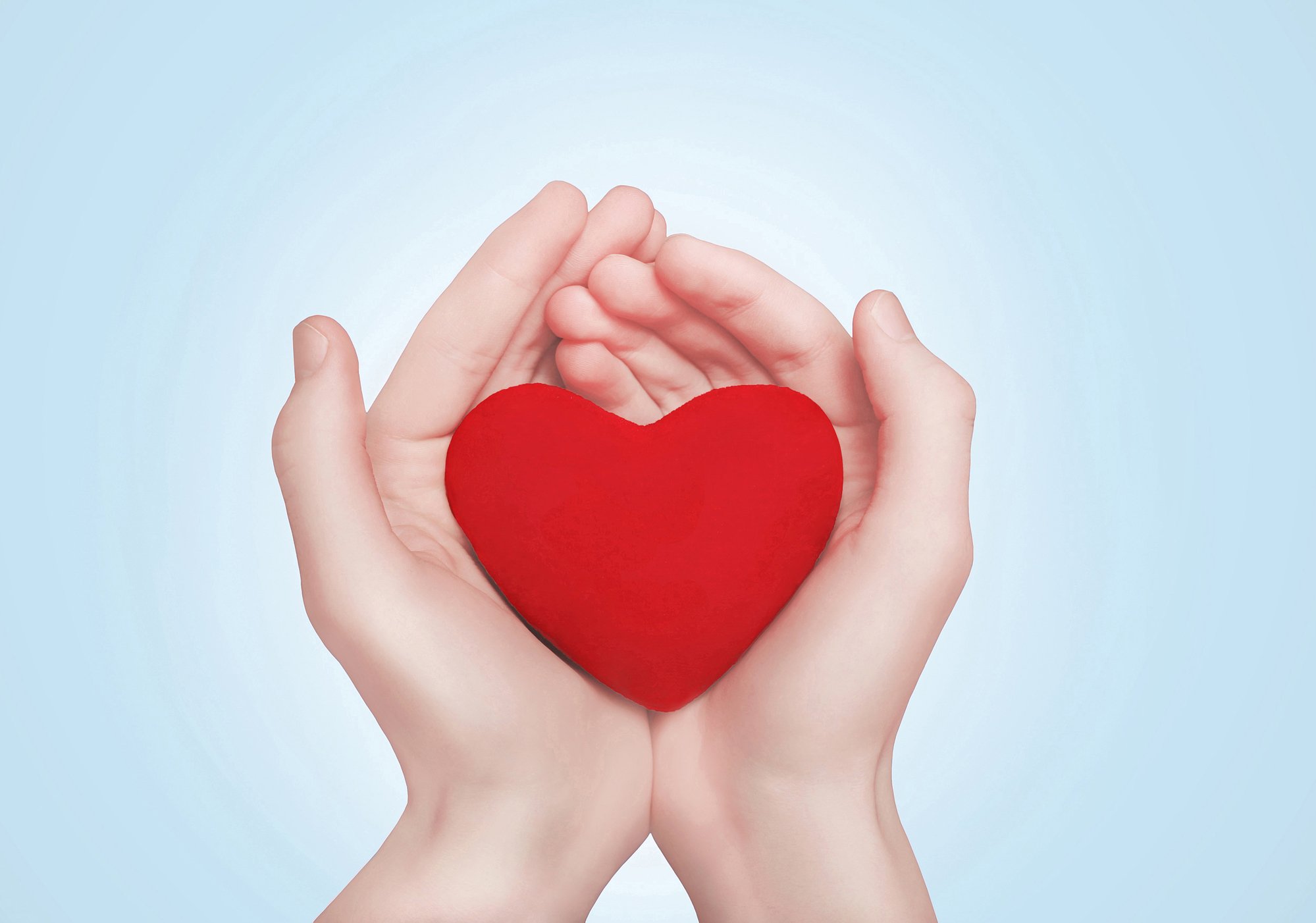 Heart in hands