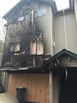 burnt property, burned house, resident insurance