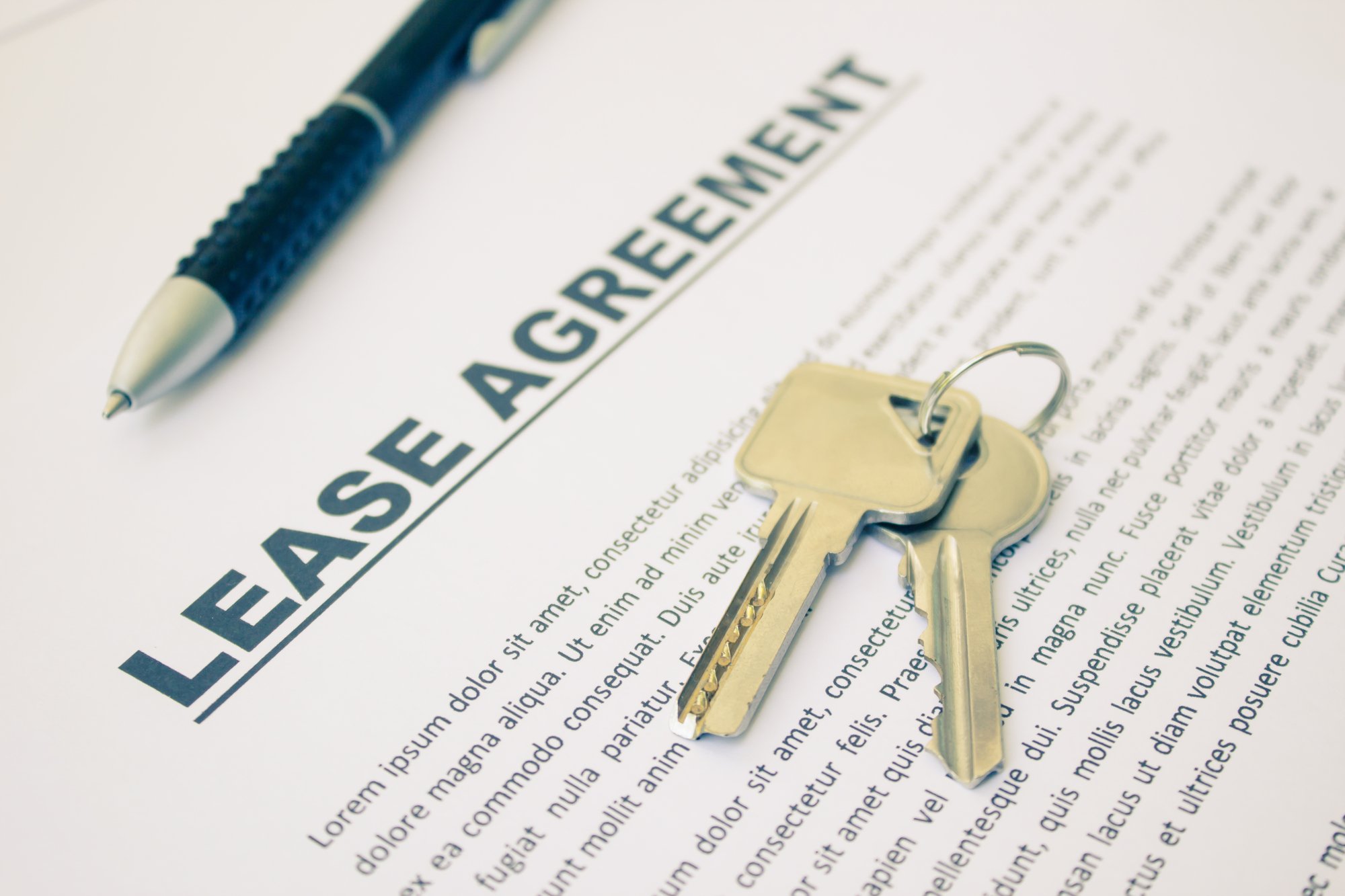 Lease Agreement,For Real Estate Concept Background