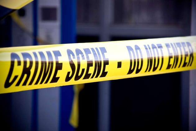 Crime scene taped
