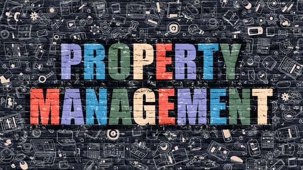 Property Management in Multicolor doodle design