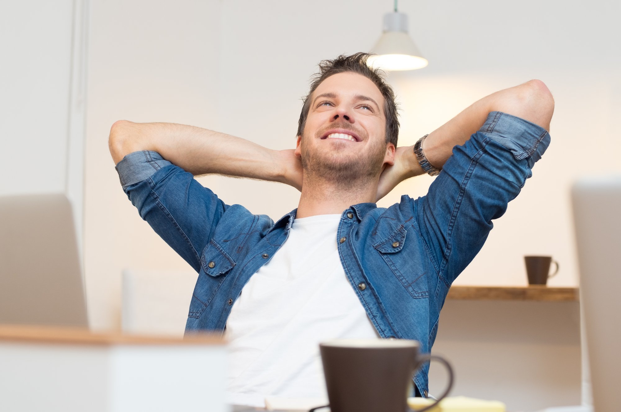 Relaxed young man