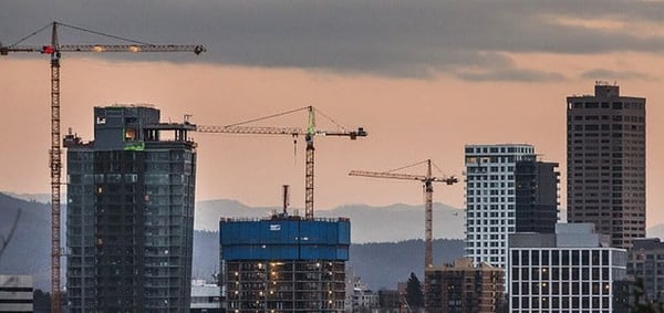 building construction, skyscraper, Seattle apartments