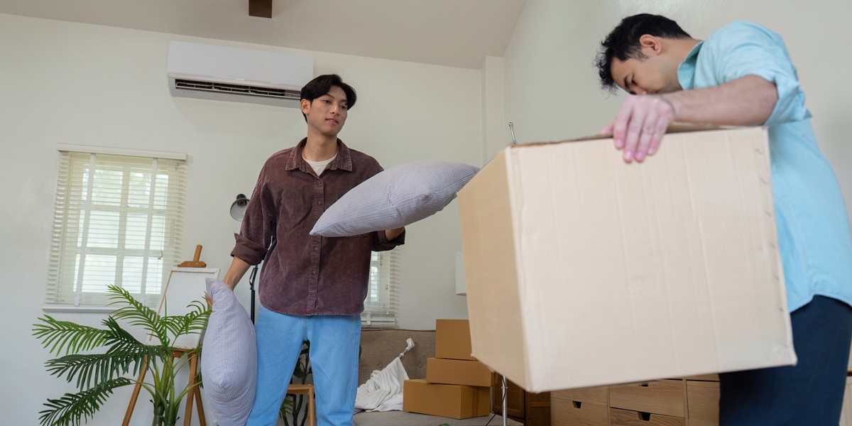 A tenant moving out of a rental property