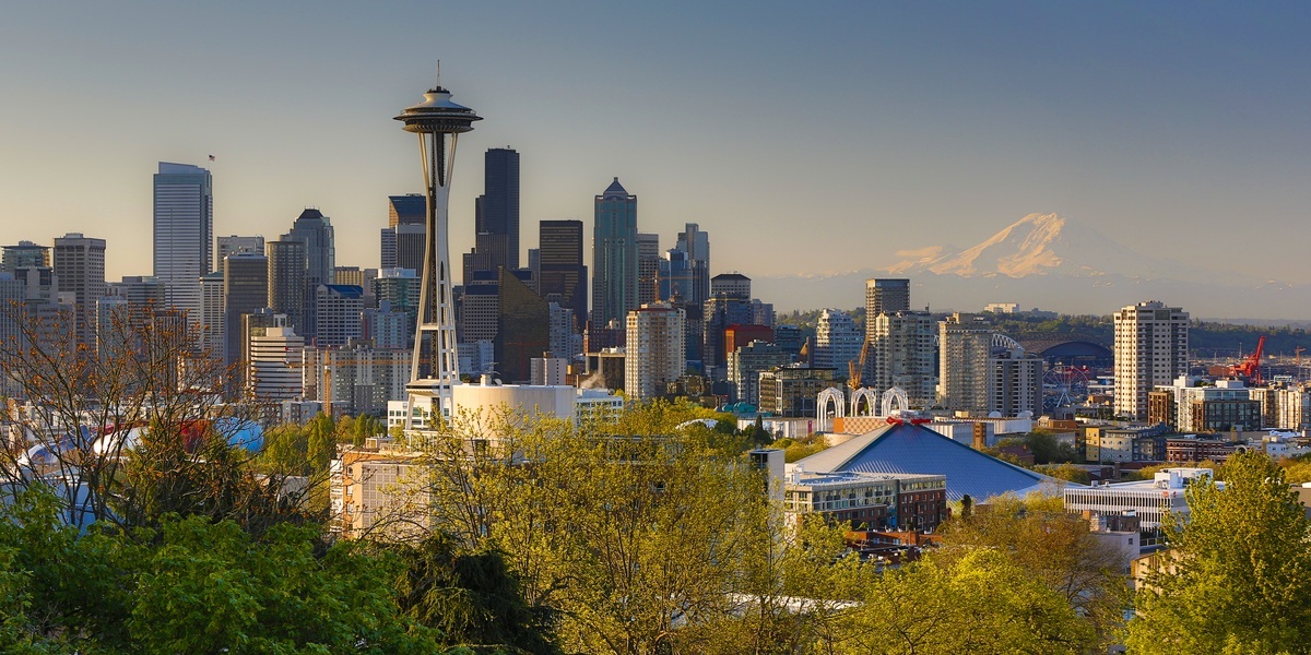 Mt. Rainier And The Space Needle