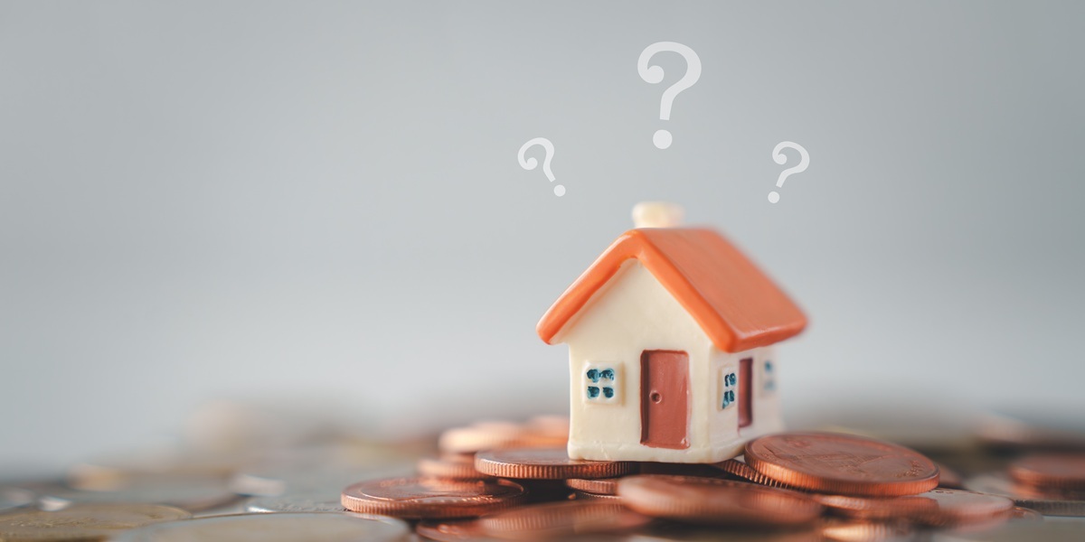 Question mark and house model