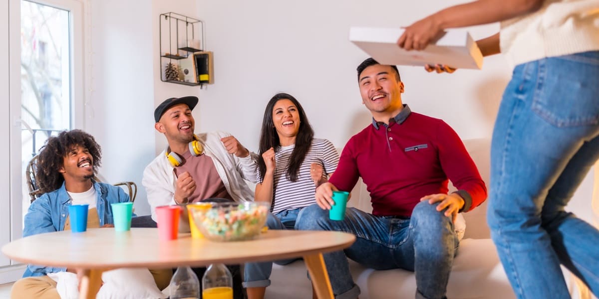 a group of young people who are roommates