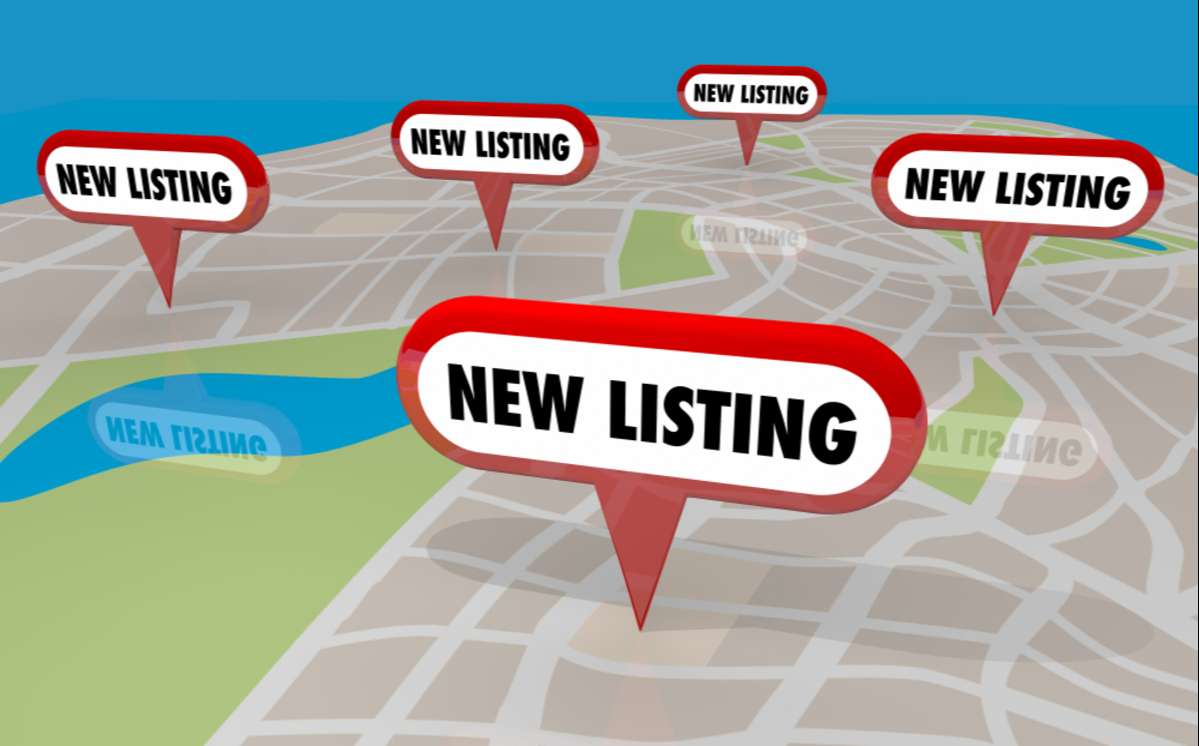New listing icon pinned on a map