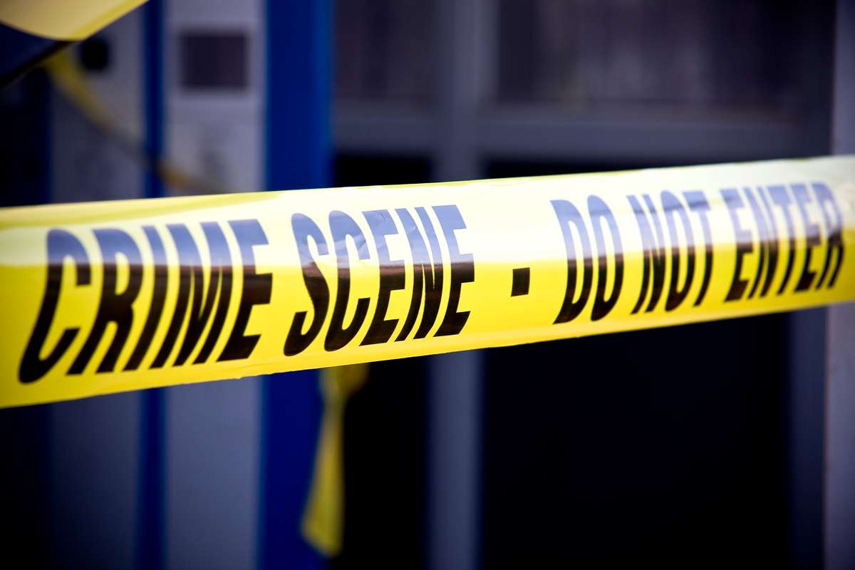 Crime scene taped