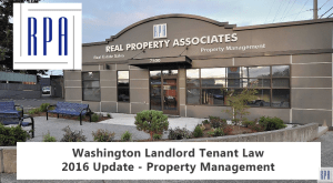 Washington Landlord Tenant Law 2016 Update | Property Management in Seattle
